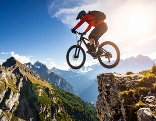 Fototapeta premium mountain bike rider