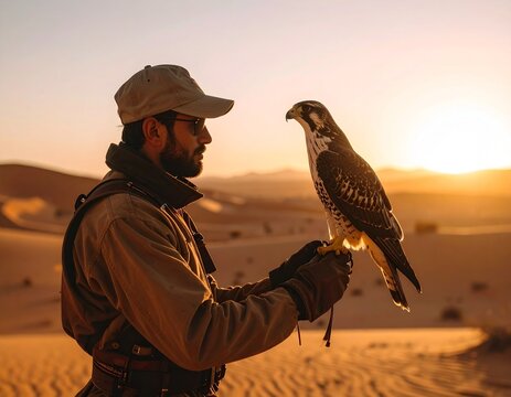 eagle in the sunset - Powered by Adobe