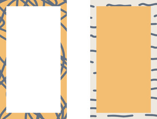 Trendy editable template for social networks stories