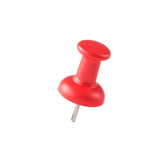 small bright red push pin stands crisp surface radiating vibrant color amidst stark copy