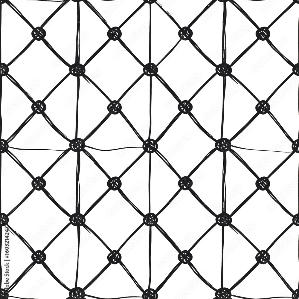 Poster Geometric Pattern Design With Black And White Lines And Dots