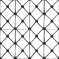 Fototapeta premium Geometric Pattern Design With Black And White Lines And Dots