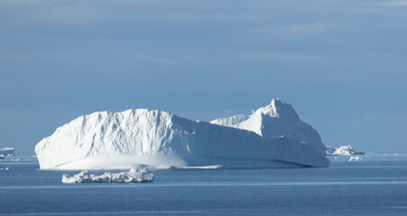 The mountains on Antarctica meeting the Southern Ocean