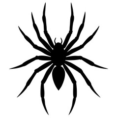 Creepy Spider Outline Vector  High-Quality  for Halloween Decor, Digital Art & T-Shirts
