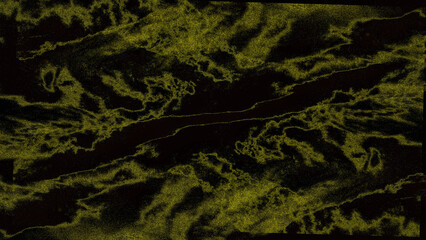 Abstract gold and black background with a flowing, organic pattern, resembling a sparkling river or veins across a dark surface. Digitally generated emange. 
