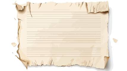 Fototapeta premium Professional Blank Lined Sheet of Paper from School Copybook for Designers and Writers