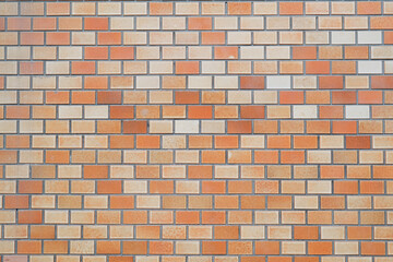 Brick wall with red brick, red brick background.