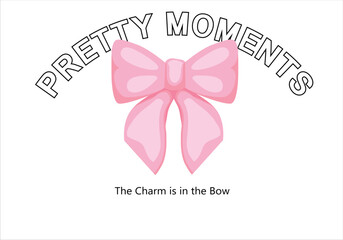bow seamless and print. Vector illustration design