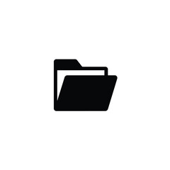 Black folder icon document file