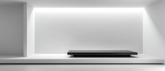 Obraz premium Minimalist Interior Design Clean Lines Modern Aesthetics