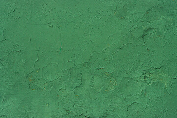 Abstract background made of green plaster.