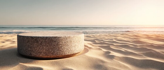 Serene Seascape Coastal Texture and Tranquil Beach Scene