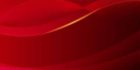 Elegant red motion waves with subtle light streak, ideal for presentation backdrops and futuristic concepts.