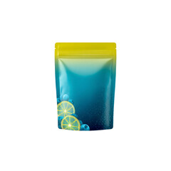 Obraz premium Stand-Up Pouch Mockup Blueberry Lemon Flavor Design