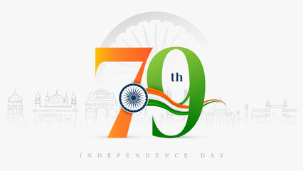 79th India Independence Day 15th August Social Media Post, Poster, Banner, Web Banner, Print Design