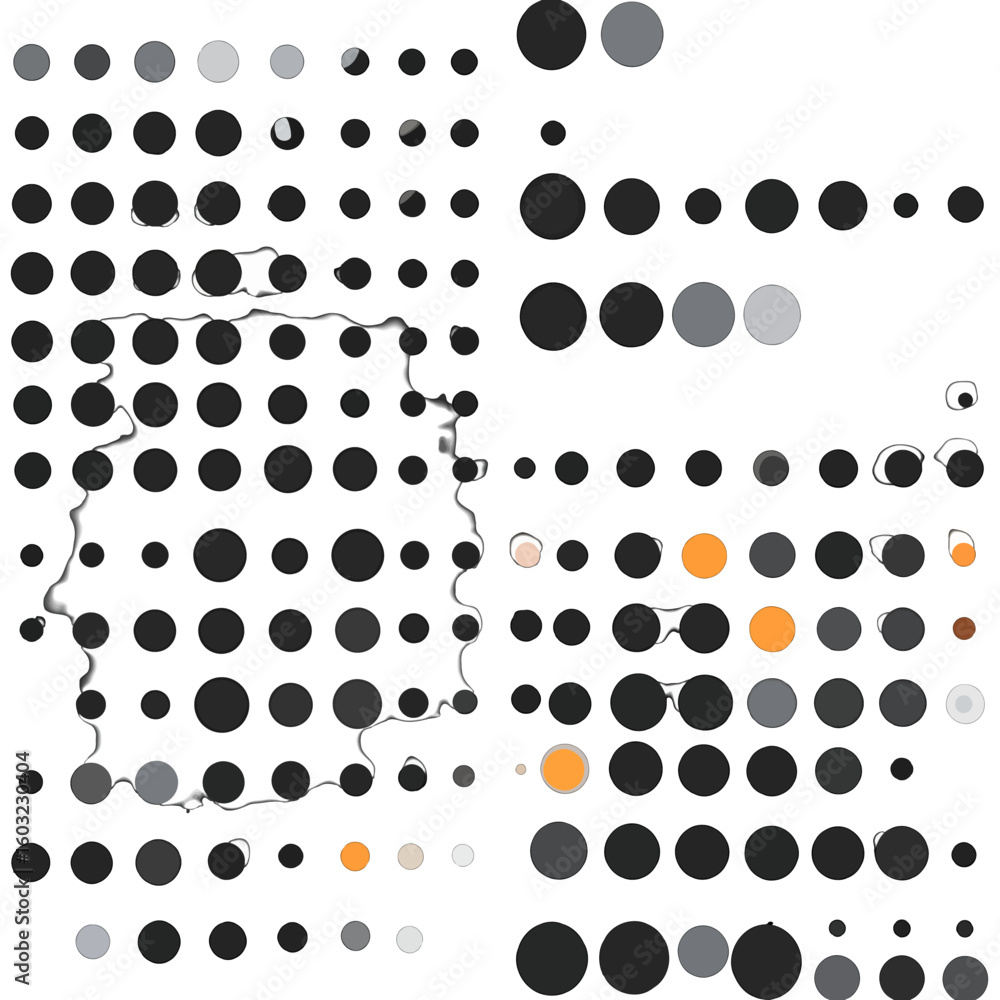 Poster Abstract Dotted Map Pattern Design