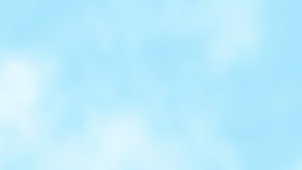 Blue pastel sky with white fluffy cloud. Cumulus clouds background. Cloudscape morning sky. The concepts of freedom of life, never give up and positive though energy.