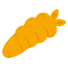 Naklejka premium Organic Turmeric Root PNG Transparent Image