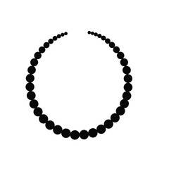 Black Pearl Necklace Icon jewelry accessory