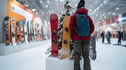 Snowboard Expo Visitor.