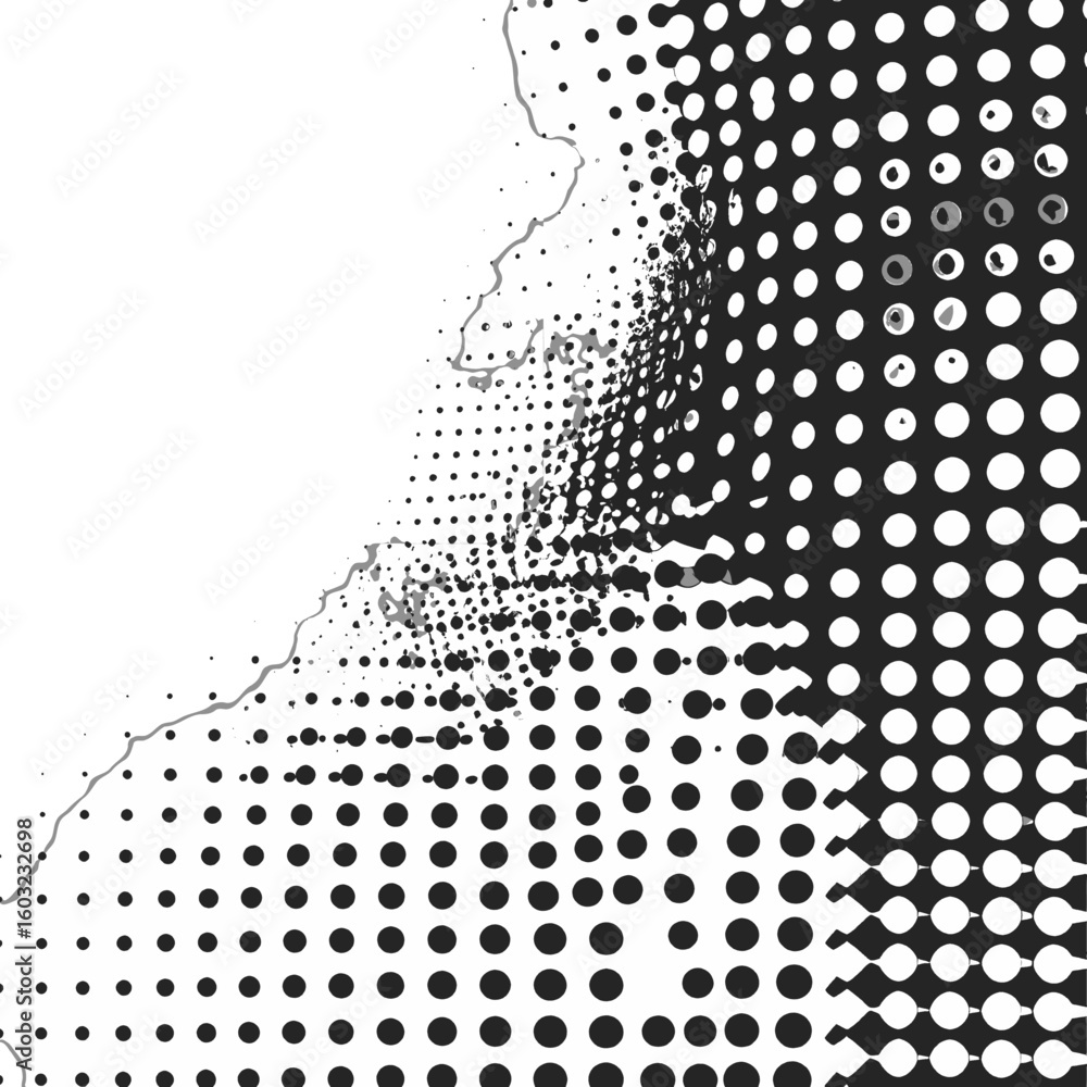 Poster abstract halftone pattern design
