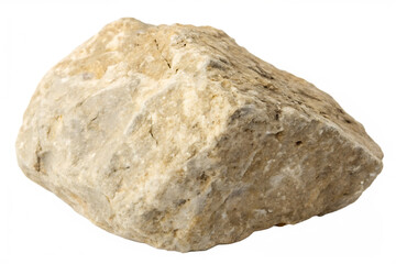 Natural Textured Stone Rock with Cracks and Transparent Background PNG