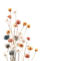 Obraz premium Dried flower bouquet, various muted colors