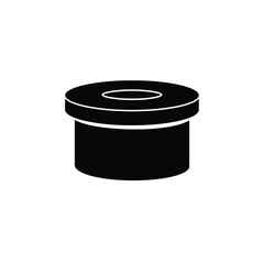 Black pottery wheel icon turntable ceramic