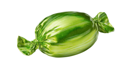 Wrapped Green Candy Delight Sweet Treat Confection