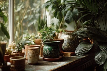 Fototapeta premium Lovely picture of houseplants