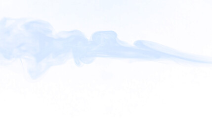 Dynamic smoke stream isolated on transparent background