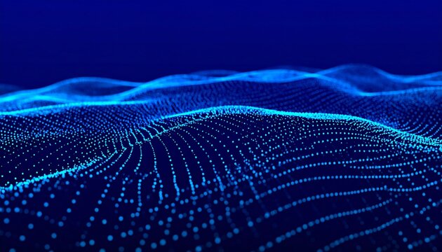 Abstract digital wave pattern