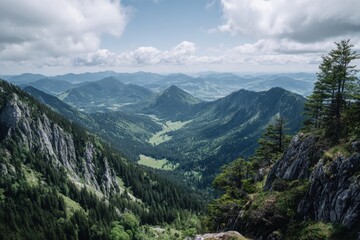 Obraz premium Sight from a peak in Germany