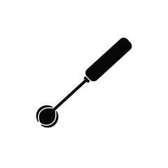Black resin mixing tool icon stirrer