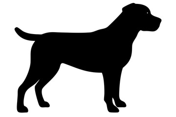 Black Rottweiler Dog Silhouette animal