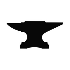 Black anvil silhouette blacksmith metalworking