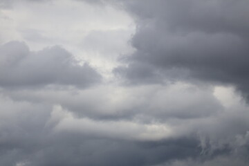 Overcast Sky with Heavy Grey Clouds. Scotland Aberdeen.