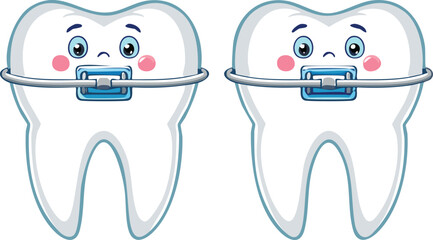 Smiling Tooth with Braces Representing Dental Confidence and Care