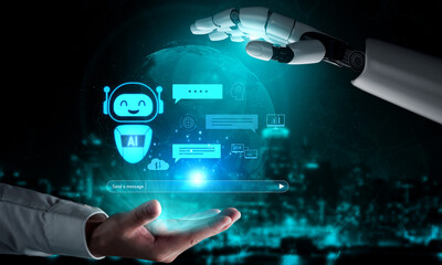 AI chatbot enhances assistance by processing natural language, generating smart replies, analyzing...