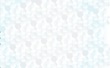 Abstract. Embossed Hexagon , honeycomb white Background ,light and shadow ,Vector  Vector illustration Abstract white and gray color background. texture with diagonal 
