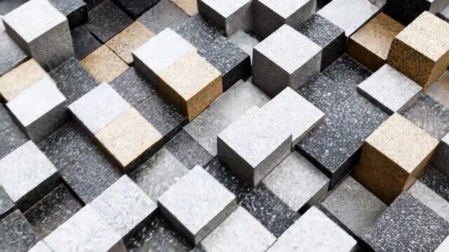 Abstract Cubist Pattern