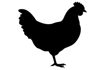 Rhode Island Red Rooster Silhouette chicken bird