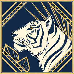 tiger head vector illustration eps svg 