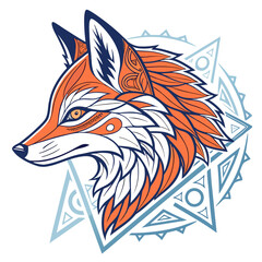 fox cartoon vector illustration svg eps 