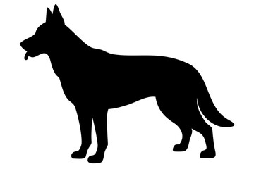 German Shepherd Dog Silhouette Standing animal canine