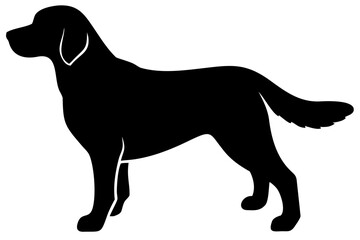Long Haired Labrador Silhouette dog silhouette animal silhouette