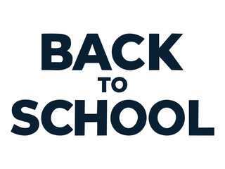 Back to School in a bold font text. Great for banners, welcome signs, student promotions, and academic use. Suitable for various learning materials