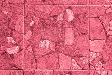 square ceramic red tiles for indoor and outdoor flooring. Stone texture tiles