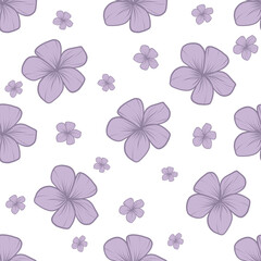 Purple Flower, Floral seamless pattern, floral, botanical, nude digital paper
