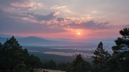 breathtaking sunset illuminating ancient castle in czech republic casting long shadows across landscape and